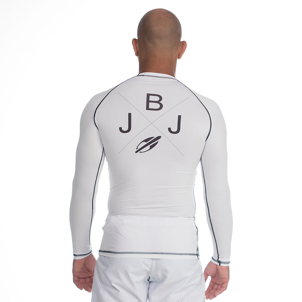 Rash guard nogi jiujitsu adulto mormaii Branco