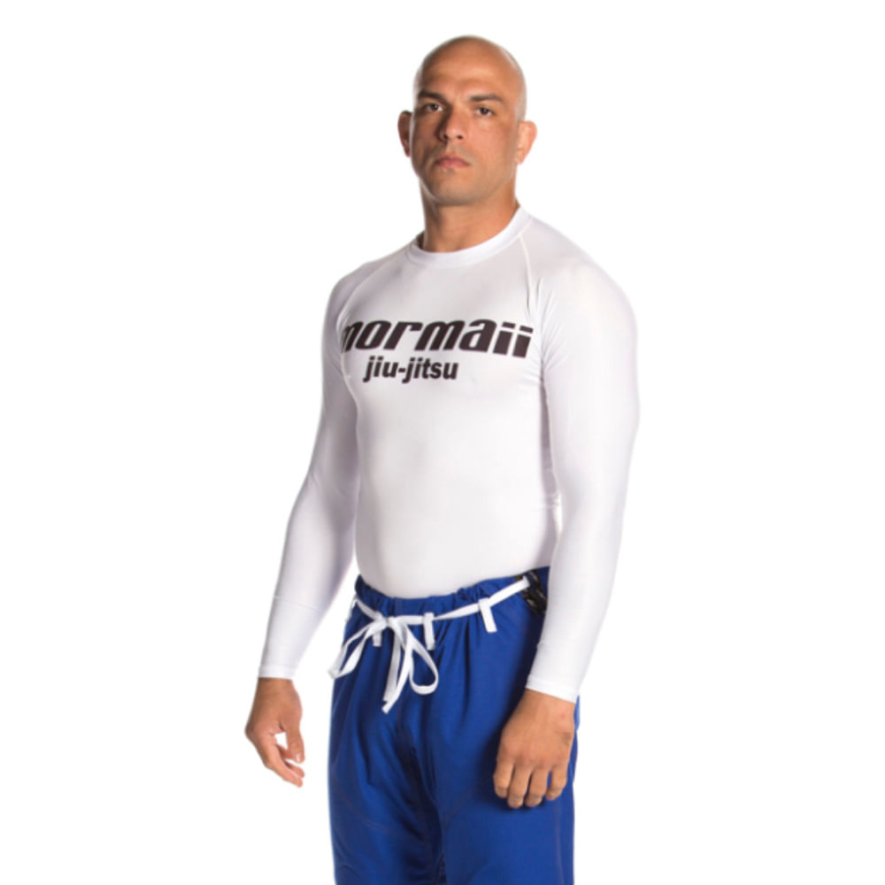 Rash guard jiujítsu adulto mormaii Branco